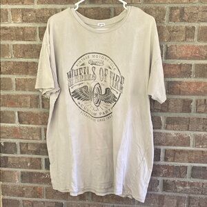 Garage Vintage Unisex Crew Neck Motorcycle Graphic Tee